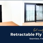 Retractable fly screens installed in modern Canberra home